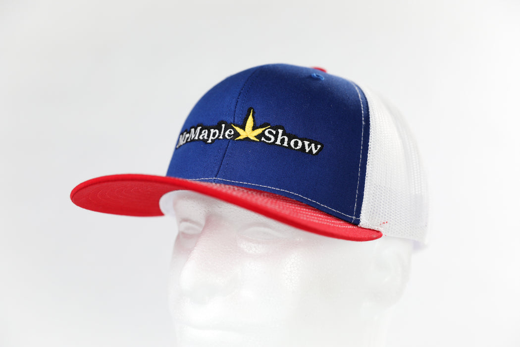 Hat - 'MrMaple Show' - Richardson 112 - Red Blue & White