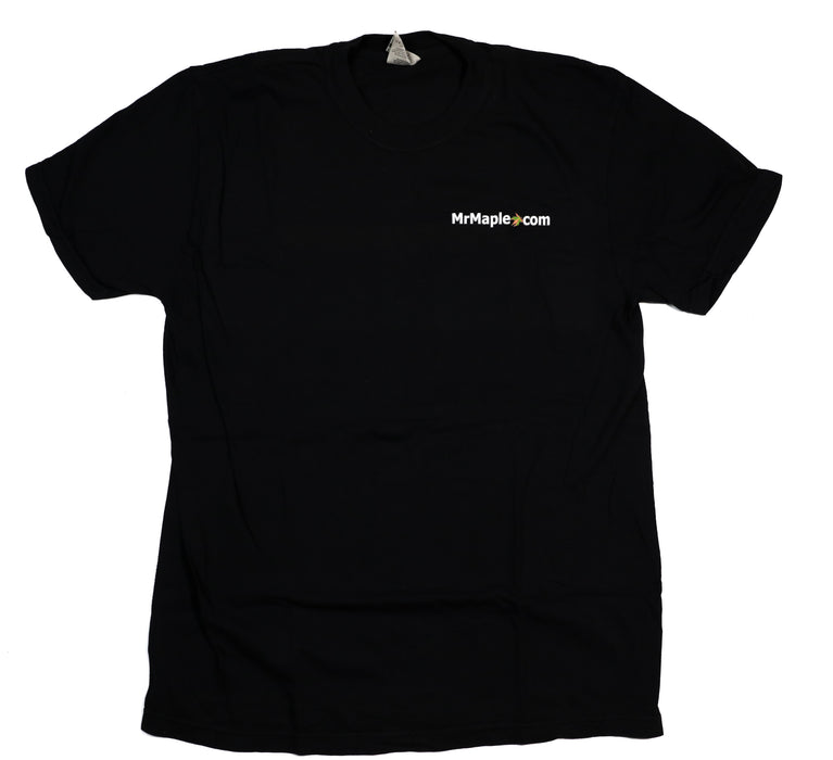 T-Shirt - 'MrMaple.com' - Black & White Wording