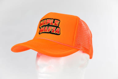 - Hat - 'Maple Mafia' - Puffy Trucker - Hunter Orange - Mr Maple │ Buy Japanese Maple Trees