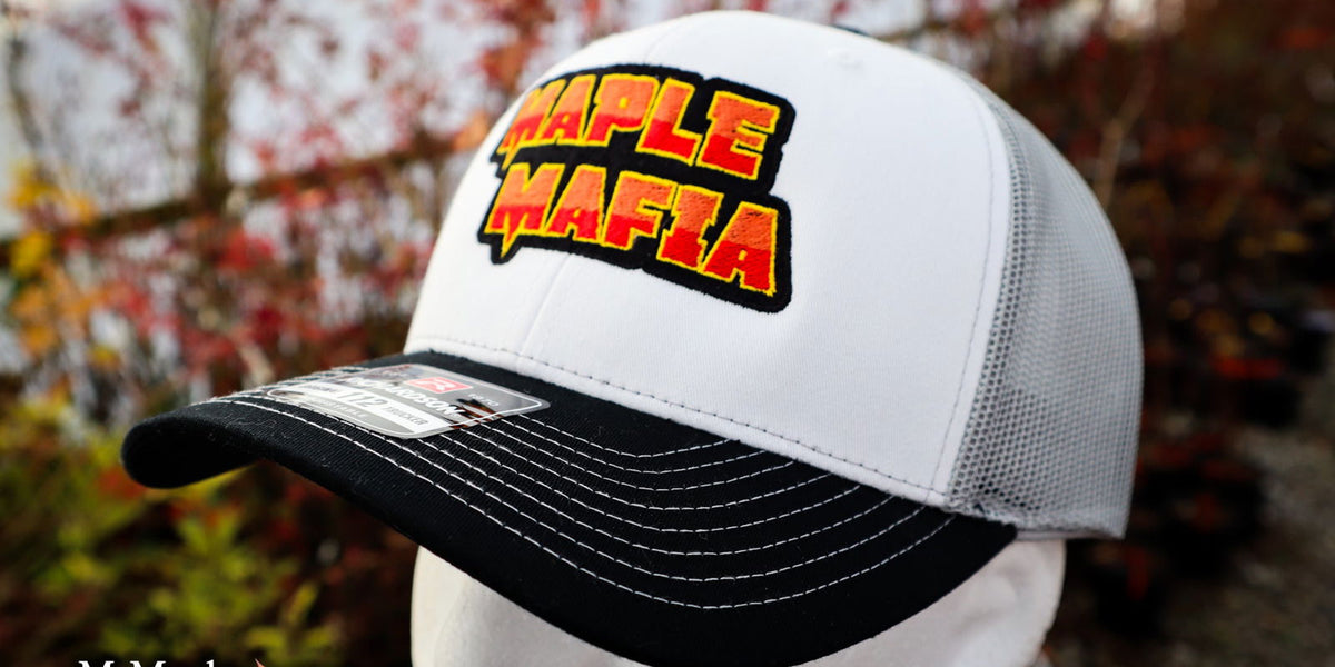 Hat - 'Maple Mafia' - Richardson 112 - Black White & Grey — Mr
