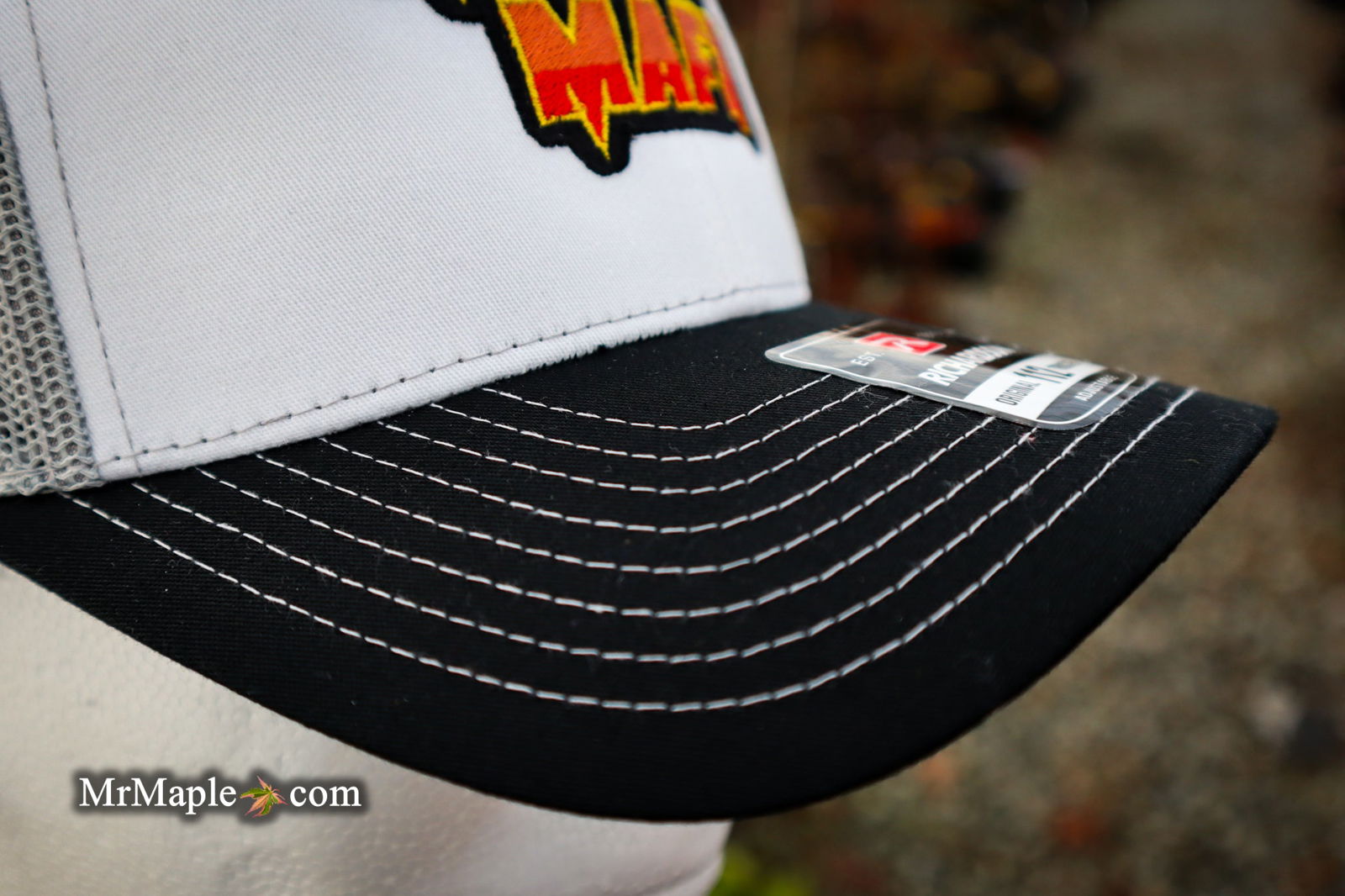 Hat - 'Maple Mafia' - Richardson 112 - Black White & Grey — Mr