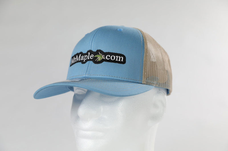 - Hat - 'MrMaple.com' - Richardson 112 - Baby Blue & Tan - Mr Maple │ Buy Japanese Maple Trees