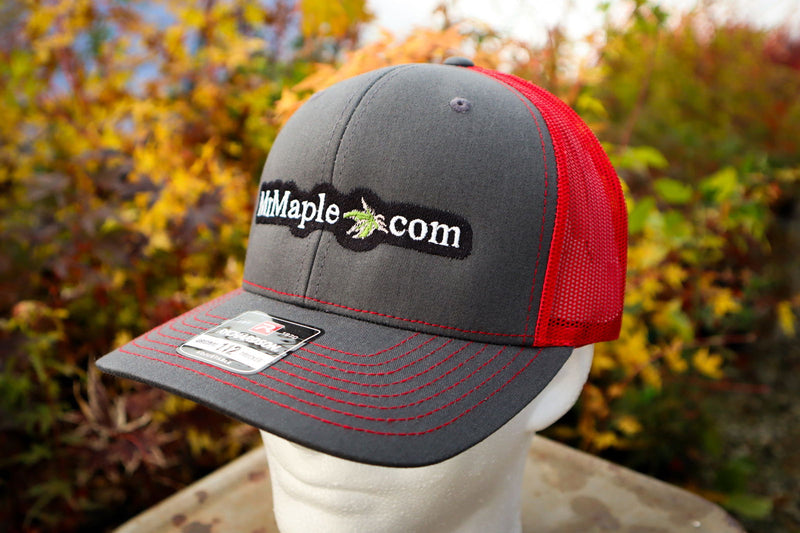- Hat - 'MrMaple.com' - Richardson 112 - Grey & Red - Mr Maple │ Buy Japanese Maple Trees