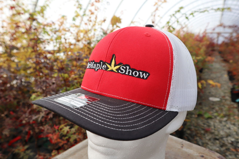 - Hat - 'MrMaple Show' - Richardson 112 - Black Red & White - Mr Maple │ Buy Japanese Maple Trees