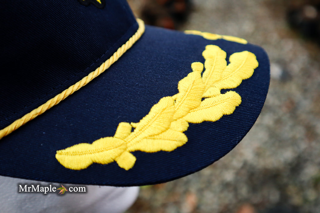 Hat - 'Maple Mafia' | Oak Leaf Captain Trucker | MrMaple Hat - Navy & Ornamental