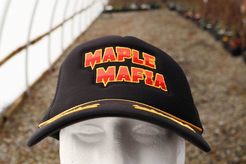 Hat - 'Maple Mafia' - Puffy Trucker MrMaple Hat - Black