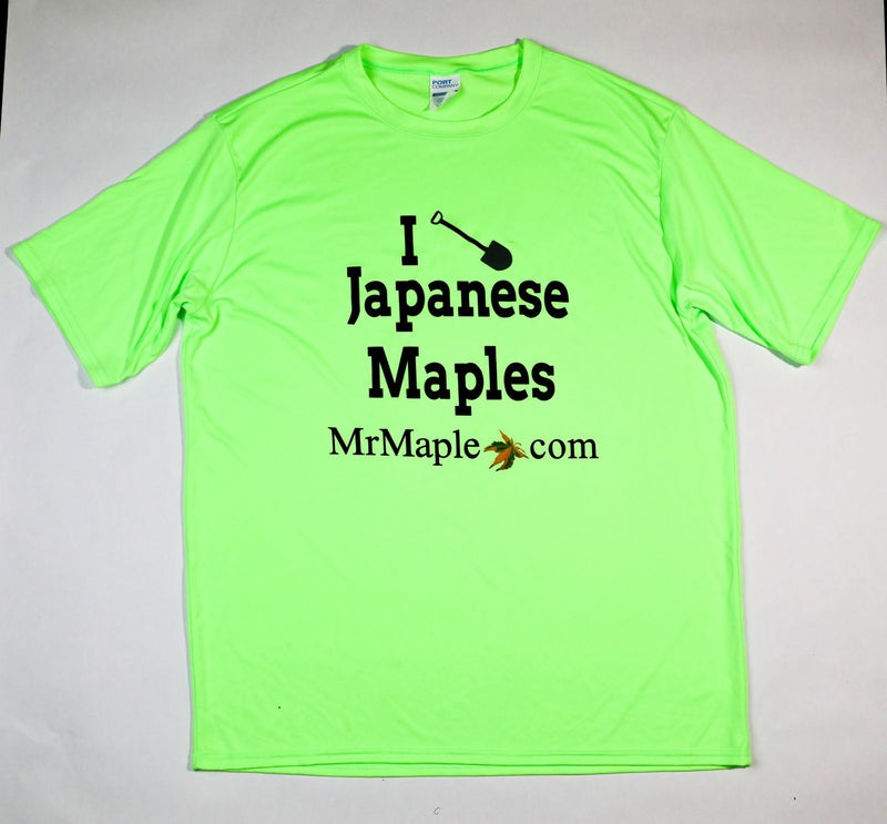 - T-Shirt - 'I Dig Japanese Maples' - Bright Green & Black Wording - Mr Maple │ Buy Japanese Maple Trees