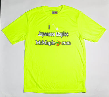 - T-Shirt - 'I Dig Japanese Maples' - Neon & White Wording - Mr Maple │ Buy Japanese Maple Trees
