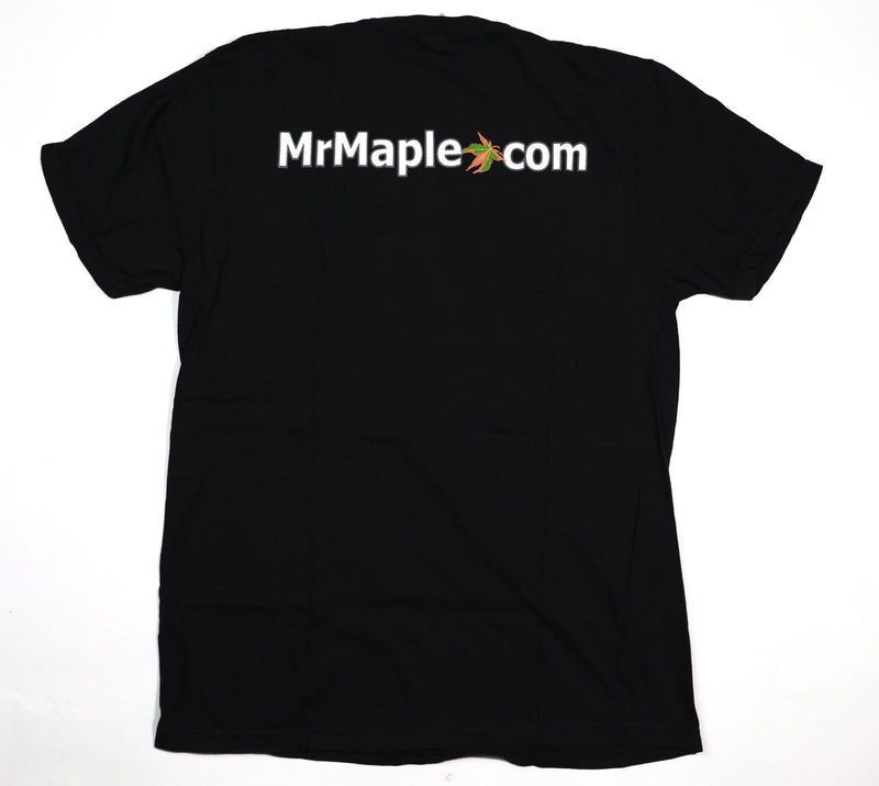 - T-Shirt - 'MrMaple.com' - Black & White Wording - Mr Maple │ Buy Japanese Maple Trees