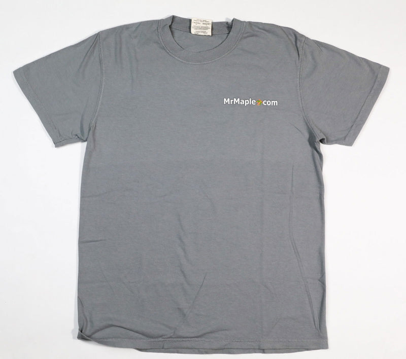 - T-Shirt - 'MrMaple.com' - Dark Grey & White Wording - Mr Maple │ Buy Japanese Maple Trees