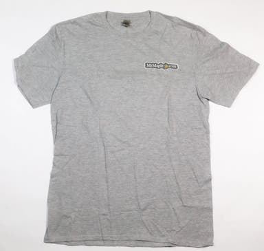 - T-Shirt - 'MrMaple.com' - Light Grey & White Wording - Mr Maple │ Buy Japanese Maple Trees