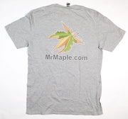 - T-Shirt - 'MrMaple.com' - Light Grey & White Wording - Mr Maple │ Buy Japanese Maple Trees
